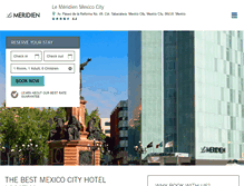 Tablet Screenshot of lemeridienmexicocity.com